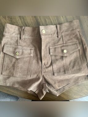 Frame Denim Brown Suede shorts